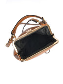 Roberta M Geanta de mana  Nala piele naturala Coniac inchis