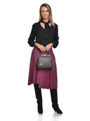 Roberta M Geanta de mana  Nala piele naturala Maro inchis