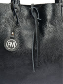 Roberta M Geanta de umar Allegra piele naturala Negru