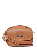 Roberta M Geanta Postas Hannah piele naturala coniac