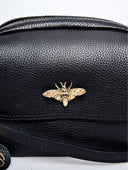 Roberta M Geanta Postas Hannah piele naturala Negru