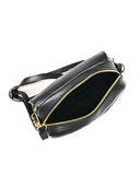 Roberta M Geanta Postas Hannah piele naturala Negru