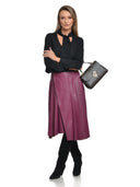 Roberta M Geanta de mana  Raquel piele naturala Maro inchis