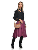 Roberta M Geanta de umar Svetlana piele naturala coniac