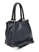 Roberta M Geanta de umar Denisa piele naturala Albastru inchis