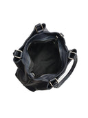 Roberta M Geanta de umar Denisa piele naturala Albastru inchis