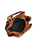 Borsa a tracolla Roberta M Denisa, vera pelle color cognac