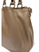 Roberta M Geanta de umar Denisa piele naturala Taupe