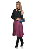 Roberta M Geanta de mana  Florentina piele naturala Blu jeans