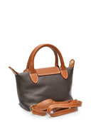 Roberta M Geanta de mana  Florentina piele naturala Maro inchis