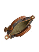 Roberta M Geanta de mana  Florentina piele naturala Maro inchis