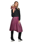 Roberta M Geanta de mana  Florentina piele naturala Visiniu