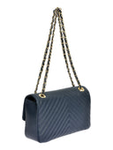 Roberta M Geanta de umar Mathilde piele naturala Albastru