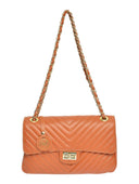 Roberta M Geanta de umar Mathilde piele naturala coniac