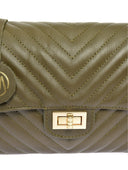 Roberta M Geanta de umar Mathilde piele naturala verde