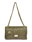 Roberta M Geanta de umar Mathilde piele naturala verde