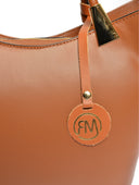 Roberta M Geanta de mana  Anemone piele naturala coniac