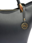 Roberta M Geanta de mana  Anemone piele naturala Negru