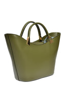 Roberta M Geanta de mana  Anemone piele naturala verde