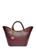 Roberta M Geanta de mana  Anemone piele naturala Visiniu