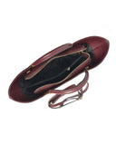 Roberta M Geanta de mana  Anemone piele naturala Visiniu