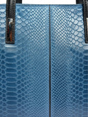 Roberta M Geanta de mana  Josephine piele naturala Blu jeans