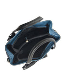 Roberta M Geanta de mana  Josephine piele naturala Blu jeans