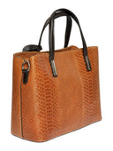 Roberta M Geanta de mana  Josephine piele naturala coniac