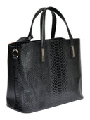 Roberta M Geanta de mana  Josephine piele naturala Negru