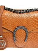 Roberta M Geanta de umar Genevieve piele naturala coniac