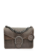 Roberta M Geanta de umar Genevieve piele naturala Maro inchis