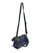 Roberta M Geanta de umar Sorana piele naturala Albastru inchis