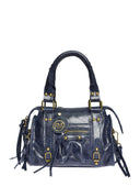 Roberta M Geanta de umar Sorana piele naturala Albastru inchis