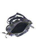 Roberta M Geanta de umar Sorana piele naturala Albastru inchis