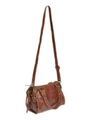 Roberta M Geanta de umar Sorana piele naturala coniac