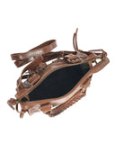 Roberta M Geanta de umar Sorana piele naturala coniac