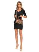 Roberta M Geanta de umar Sorana piele naturala coniac