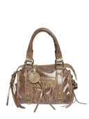 Roberta M Geanta de umar Sorana piele naturala Taupe