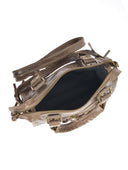 Roberta M Geanta de umar Sorana piele naturala Taupe