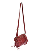 Roberta M Geanta de umar Sorana piele naturala Visiniu