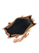 Roberta M Geanta de mana  Benedetta piele naturala coniac