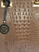 Roberta M Geanta de mana  Benedetta piele naturala Taupe