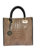 Roberta M Geanta de mana  Benedetta piele naturala Taupe