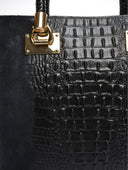 Roberta M Geanta de mana  Benedetta piele naturala Negru