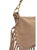 Roberta M Geanta de umar Lucienne piele naturala Taupe