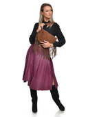 Roberta M Geanta de umar Lucienne piele naturala maro