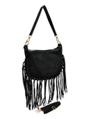 Roberta M Geanta de umar Lucienne piele naturala Negru