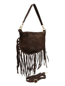 Roberta M Geanta de umar Lucienne piele naturala Maro inchis