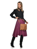 Roberta M Geanta de umar Violette piele naturala coniac