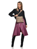 Roberta M Geanta de umar Violette piele naturala Taupe